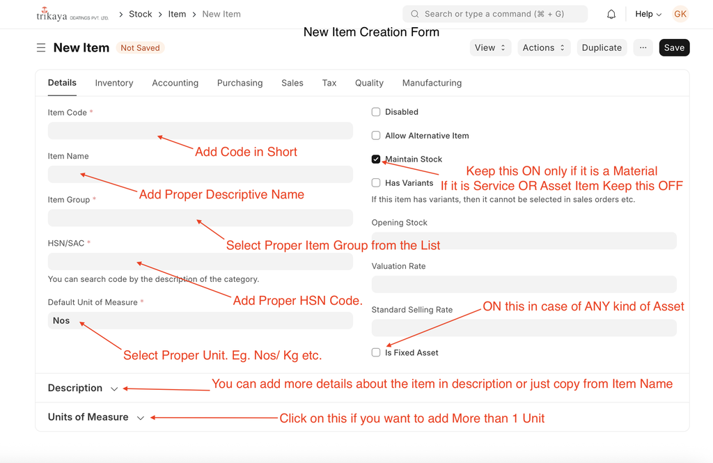 Item Creation Guide