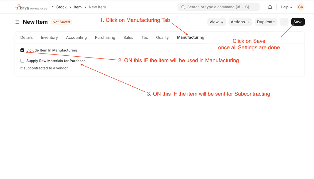 Create Item Item Creation Guide
